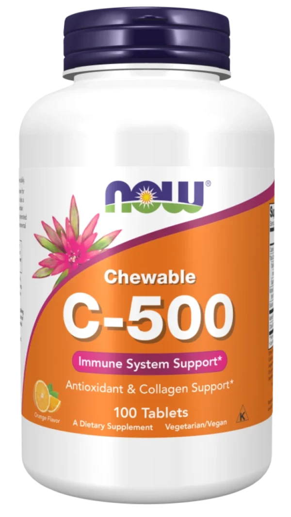 NOW Vitamin C 500mg Immune System x100 tablet