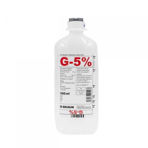 Dextrose Solution 5% IV 500ml