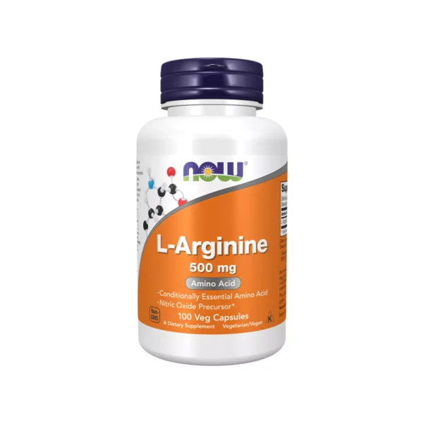 NOW L-Arginine 500mg x100 veg capsule