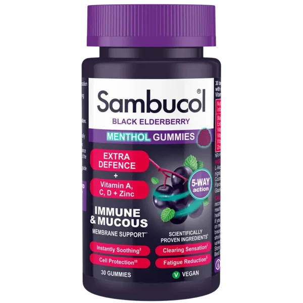 Sambucol Menthol x30 gummies